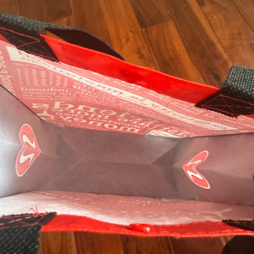 Lululemon Signature Red Shopping Tote Set 8 totes size Small - Picture 2 of 2